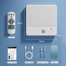 Carica l'immagine nel visualizzatore di Gallery, Lampada a Batteria Senza Corrente, Ricaricabile Plafoniera LED Soffitto con Sensore di Movimento, Luci Senza Filo per Ba