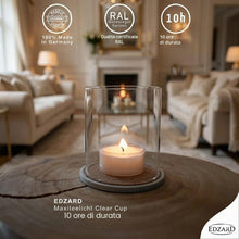 Carica l'immagine nel visualizzatore di Gallery, EDZARD 32 Candele tealight grandi (Ø 54 mm), involucro in plastica