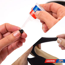Carica l'immagine nel visualizzatore di Gallery, Loctite Super Attak Precision, Colla liquida trasparente con beccuccio extra lungo, Adesivo istantaneo, Colla per plasti