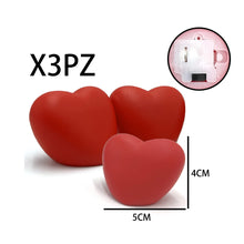 Carica l'immagine nel visualizzatore di Gallery, 通用 Amore Decorazione per Tavolo 3 Cuori Luminosi Rosso, Ideale per Bagno e altre Aree di Casa