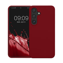 Carica l'immagine nel visualizzatore di Gallery, kwmobile Cover per Samsung Galaxy S25 Custodia - Back Case per Smartphone in Silicone TPU - Protezione Gommata - rosso r