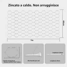 Carica l'immagine nel visualizzatore di Gallery, Rete metallica per recinzioni 7 m - 40 cm di altezza - rete recinzione maglia piccola da 25 mm - rete elettrosaldata in 