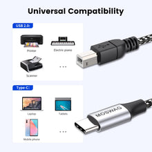 Carica l'immagine nel visualizzatore di Gallery, MOSWAG Cavo Stampante USB C Cavo MIDI USB B a USB C 480 Mbps 2M