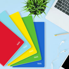 Carica l&#39;immagine nel visualizzatore di Gallery, Favorit cf.5 Quaderni A4, Copertina Monocolore, Rigatura Quadretti 5mm, Carta 80g/Mq, rosso, giallo, blu, verde, turchese