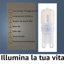 Carica l'immagine nel visualizzatore di Gallery, TIAFELNGLY Lampadine LED G9 bianco caldo G9 LED 2.5W-3W sostituzione per lampada alogena 25W-35W 360 gradi angolo AC220V