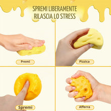 Carica l'immagine nel visualizzatore di Gallery, 2 pezzi Cheese Squishy Shapes Giocattoli Sensorial,Giocattolo Squishy