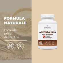 Carica l'immagine nel visualizzatore di Gallery, Bandini® Ashwagandha KSM-66® 180 Compresse (+6 Mesi) Withania Somnifera