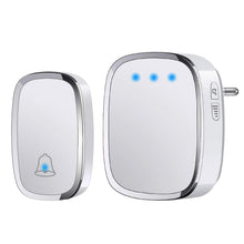 Carica l'immagine nel visualizzatore di Gallery, YYQ Campanello Senza Fili da Esterno Impermeabile IP44, Wireless Doorbell con Raggio d’Azione 300M, Indicatore LED, 1 Tr