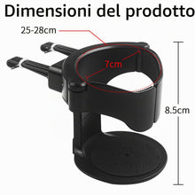 Carica l'immagine nel visualizzatore di Gallery, Set di 2 Portabicchieri Auto per Bocchette dell'Aria