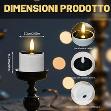 Carica l'immagine nel visualizzatore di Gallery, Confezione da 6 Lumini a Batteria, Candele Led Set, 4 Pezzi Candele Led Senza Fiamma, Candele Senza Fiamma per Feste, Ma