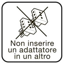 Carica l'immagine nel visualizzatore di Gallery, Poly Pool PP2233 Adattatore Salvaspazio Con Spina Piccola 10 A E Presa P30 Standard Tedesco Bianco