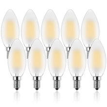 Carica l'immagine nel visualizzatore di Gallery, E14 LED Dimmerabile a Forma di Candela 4W,Lampadine a Candela a LED Vintage Bianco Caldo 2700K,Sostituisce 40W,per Lampa