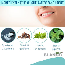 Carica l'immagine nel visualizzatore di Gallery, Blancodent 2 Buste + 2 Vasetti, Dentifricio in Polvere Senza Fluoro, Naturale, Sbiancante, Alcalinizzante per Denti Bian