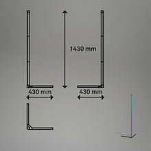 Carica l'immagine nel visualizzatore di Gallery, BRILONER - Lampada da terra a LED RGBIC con telecomando, postazione da gaming, illuminazione gaming, lampada da party co