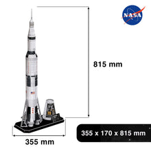 Carica l'immagine nel visualizzatore di Gallery, Nasa - Puzzle 3d Apollo Saturn V Rocket | Puzzle 3d Bambini 8 Anni e Adulti | Modellismo Da Costruire Adulti | 136 Pezzi
