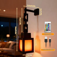 Carica l'immagine nel visualizzatore di Gallery, Lanterna Notturna 3D Pixelated, 16 Colori Pixelated Lantern