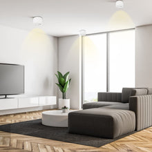 Carica l'immagine nel visualizzatore di Gallery, LED Faretto da Soffitto, Orientabili, Ø80x50mm, Faretti Soffitto in Alluminio, Bianco, Faretti Led Soffitto per moduli L