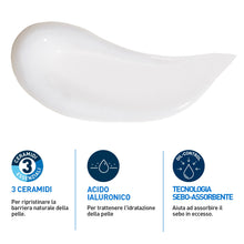 Carica l'immagine nel visualizzatore di Gallery, CeraVe Crema Gel Idratante Anti Lucidità, Per Pelli Grasse, Miste e a Tendenza Acneica, Effetto Matte, Pelle Idratata, Tecnologia Sebo-Assorbente, Con Acido Ialuronico, Ceramidi e Niacinamide, 52 ml