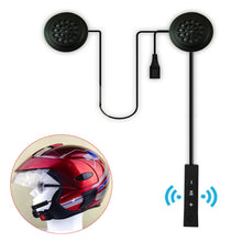 Carica l'immagine nel visualizzatore di Gallery, GEZICHTA - Cuffie Bluetooth per casco moto, anti-interferenza, senza fili, Bluetooth, antivento, vivavoce, casco da moto