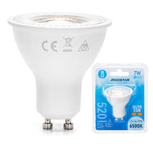 Carica l'immagine nel visualizzatore di Gallery, VoltShine Faretto LED GU10 COB 7 W, 600 lm, 3000 K, a basso consumo, ideale per illuminazione di ambienti e faretti in c
