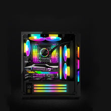 Carica l'immagine nel visualizzatore di Gallery, GERUI 2 pezzi Striscia LED ARGB per PC con ventola del case, accessori per computer, LED per case ARGB, strisce per case