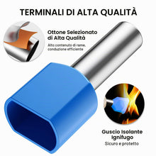 Carica l'immagine nel visualizzatore di Gallery, Puntalini Elettrici a Crimpare 600 pezzi, Preciva anello a Crimpare, Capocorda a Crimpare Dimensione 2 * 0,5-10mm² adatt