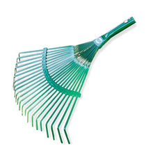 Carica l'immagine nel visualizzatore di Gallery, Amig - Rastrello - Rastrello giardino 22 denti - Resistente e funzionale - 400 mm - Acciaio - Verde