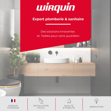 Carica l'immagine nel visualizzatore di Gallery, Wirquin 30723382 - Membrana Slim+ con filtro per capelli rimovibile per scarico doccia rosso e grigio