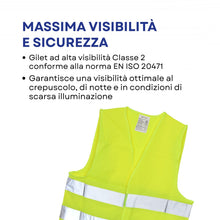 Carica l'immagine nel visualizzatore di Gallery, First Aid Only Gilet Catarifrangente Giallo | Gilet di Sicurezza per Auto e Bici secondo EN ISO 20471:2013 | Alta Visibi