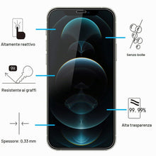 Carica l'immagine nel visualizzatore di Gallery, NEW'C Pellicola Vetro per iPhone 12 Pro Max, in Vetro Temperato Antigraffio