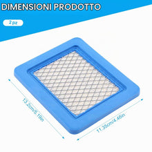 Carica l'immagine nel visualizzatore di Gallery, EIHI 2 Filtri Aria per Rasaerba - Briggs &amp; Stratton 491588 399959 491588S Honda GCV135 GCV160 GX100 GC135 GC160 GCV190A