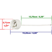 Carica l'immagine nel visualizzatore di Gallery, ISOLATECH 10x Portalampada in ceramica GU10 Max.250V/2A