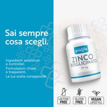 Carica l'immagine nel visualizzatore di Gallery, Zinco Bisglicinato, Forma Chelata PiùLife, 400 Compresse