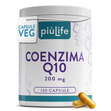 Carica l'immagine nel visualizzatore di Gallery, Coenzima Q10 200mg da Fermentazione Naturale PiùLife, 120 Capsule