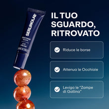 Carica l'immagine nel visualizzatore di Gallery, SERLINOLAB Contorno Occhi Uomo - Crema Anti Borse, Occhiaie e Rughe - con Caffeina, Acido Ialuronico e Argireline (Pepti