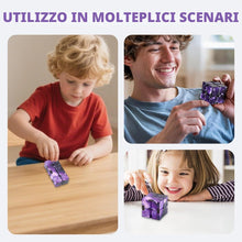 Carica l'immagine nel visualizzatore di Gallery, KYLOS Cubi Fidget 1 Pezzo, Infinity Cube Per Adulti E Bambini, Giocattolo Antistress, Sollievo Dallo Stress, Colore Viol