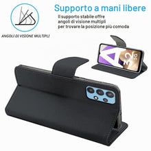 Carica l'immagine nel visualizzatore di Gallery, N NEWTOP Cover Compatibile con Samsung Galaxy A32 5G, HQ Lateral Custodia Libro Chiusura Magnetica Portafoglio Simil Pel