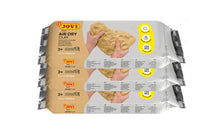 Carica l'immagine nel visualizzatore di Gallery, Jovi - Kit Air Dry da 3 unità - Argilla da modellare autoindurente, essiccazione all'aria senza forno, colore ocra, 3 un
