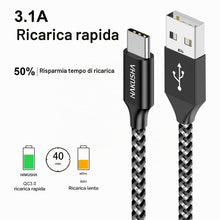 Carica l'immagine nel visualizzatore di Gallery, Cavo USB C [3 Metri] Cavo USB Tipo C Ricarica Rapida per iPhone 17/16/15