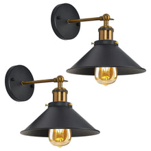 Carica l'immagine nel visualizzatore di Gallery, Comely 2 Pezzi Lampade da Parete Industriale Vintage E27 Applique da Parete