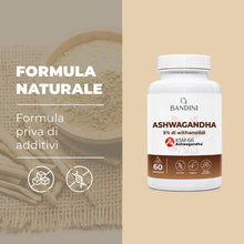 Carica l'immagine nel visualizzatore di Gallery, Bandini® Ashwagandha KSM-66® 100% Vegan, Withania Somnifera, KSM Pura