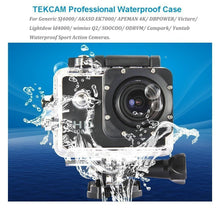 Carica l'immagine nel visualizzatore di Gallery, Custodia Protettiva Impermeabile compatibile con SJ4000 WiFi/AKASO EK7000/ Victure/GOOKAM/Jadfezy/Apexcam Action Camera Custodia Protettiva Impermeabile Subacquea