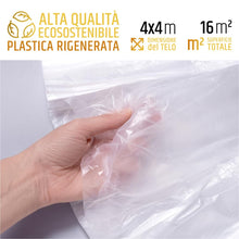 Carica l'immagine nel visualizzatore di Gallery, PENNELLIFICIO 2000 Set 3 Teli Copritutto in Plastica, 4x4 Metri