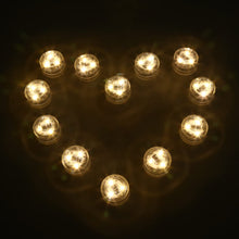 Carica l'immagine nel visualizzatore di Gallery, 12 lumini a LED sommergibili con timer, telecomando, funzionamento a batteria per zucca di Halloween, decorazioni natali