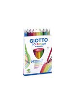 Carica l'immagine nel visualizzatore di Gallery, GIOTTO Colors 3.0, matite colorate acquerellabili, forma triangolare, mina, 3 mm, colori assortiti, 36 pezzi