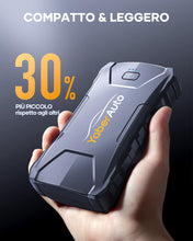 Carica l&#39;immagine nel visualizzatore di Gallery, YaberAuto Booster Avviamento Auto, 4000A Avviatore Emergenza per Auto/Moto (7.0L Benzina/5.5L Diesel), 12V Starter Batteria Portatile con Torcia,Uscita USB Rapida,10 Proteziones di Sicurezza