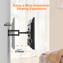 Carica l'immagine nel visualizzatore di Gallery, GRIFEMA GB1008-2 Supporto TV Parete per 13-43”, Staffa TV Muro Girevole Inclinabile Estensibile Universale, Fino a 20 kg, Max VESA 200x200mm Porta TV da Parete
