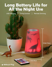 Carica l'immagine nel visualizzatore di Gallery, Mostof Luce Notturna Dinosauro Bambini, LED 16 Colori Touch Telecomando