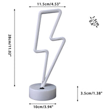 Carica l'immagine nel visualizzatore di Gallery, Aslanka Luce notturna LED flash – USB/batteria, luce al neon per camera da letto, decorazione per bambini, decorazione s