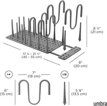 Carica l'immagine nel visualizzatore di Gallery, Umbra Organizer Pentole Estensibile, Grande, Grigio scuro